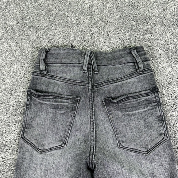 Good American Jeans Womens 0/25 Gray Ankle Stretch Denim Charcoal Casual City - Picture 8 of 10